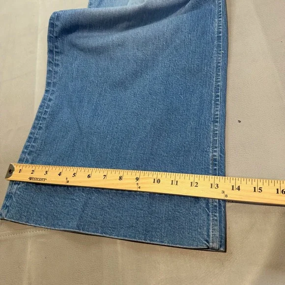 J Crew High-Rise 96 Jean Wide Bell Bottom Flare Med Stretch Wash Women 35-5120 - Picture 6 of 12